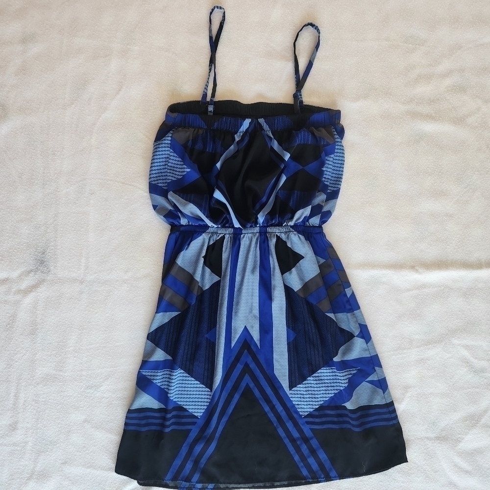 EXPRESS blue and black summer dress size small